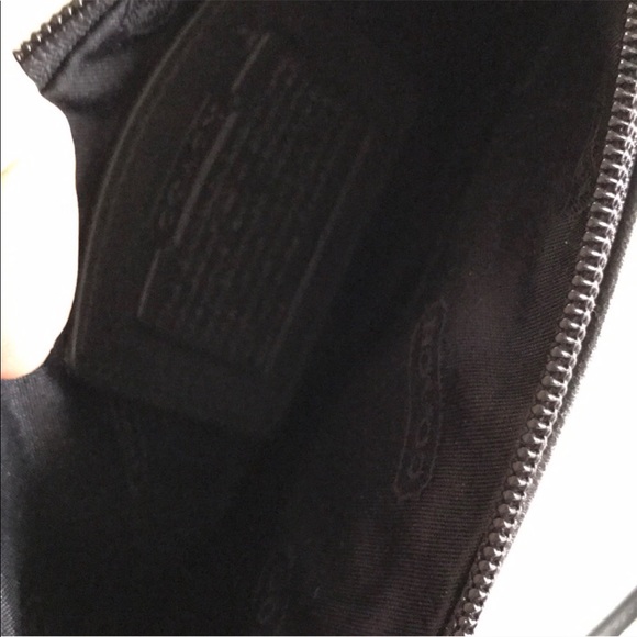 Coach Black Leather Wristlet - Picture 4 of 5